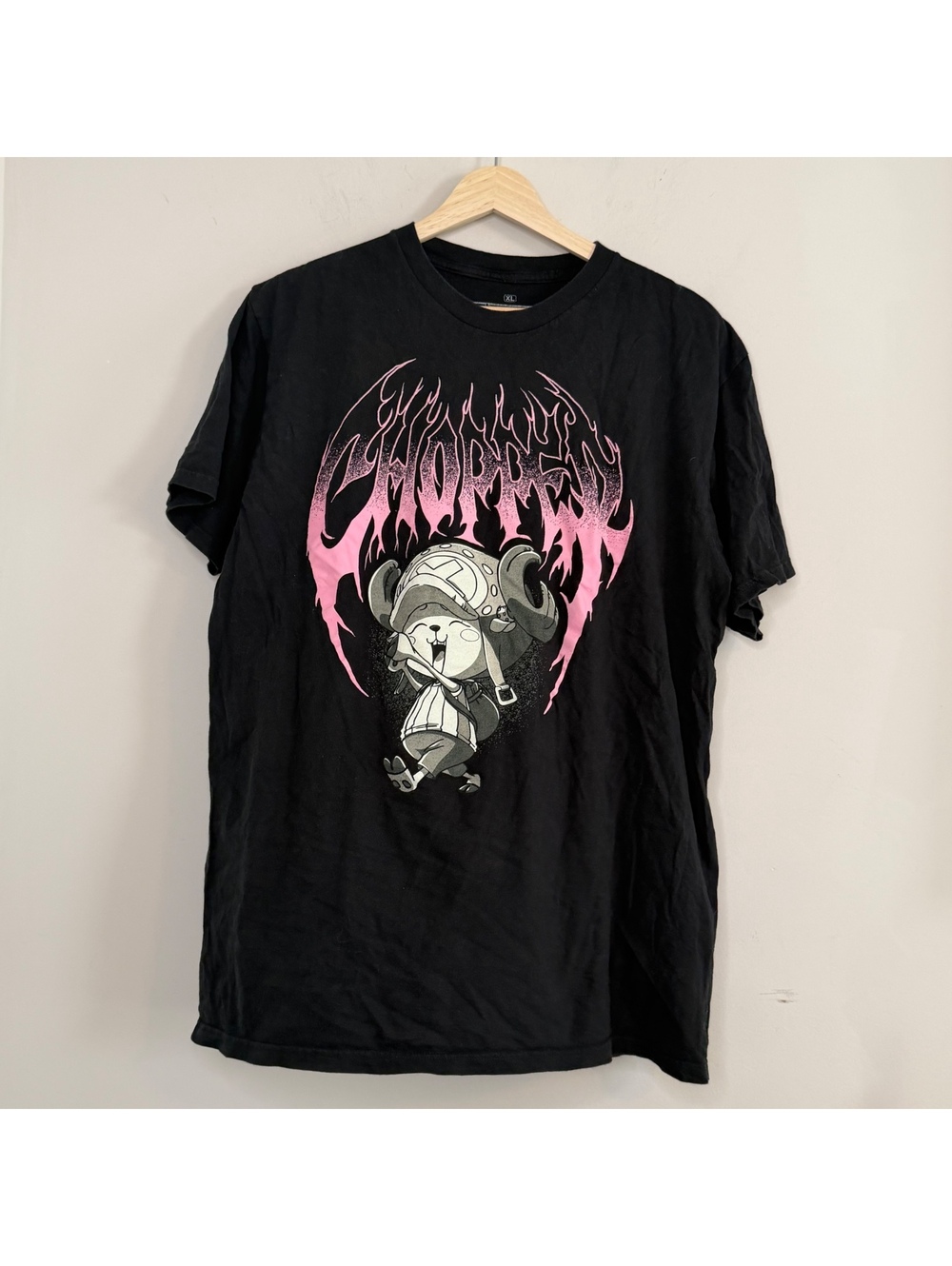One Piece Tony Tony Chopper T Shirt XL Black Pink Anime Ripple Junction